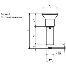 K0343 Штифты стопорные резьбовые