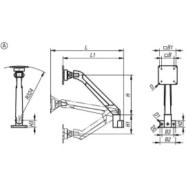K1792 Крепления для мониторов Vesa из алюминия