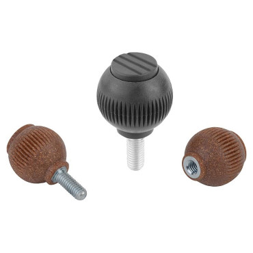 K0253 Ручки круглые NATURE grip с рифлением