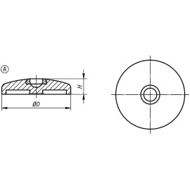 K0416 Основания шарнирных опор, 20°