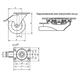 K1765 Ролики с алюминиевыми дисками и полиуретановым покрытием