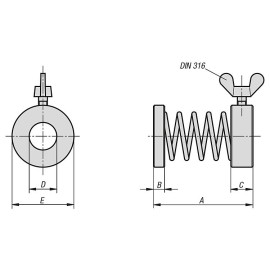 K0859 Крепления пружинные для прихватов