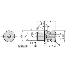 K0351 Пальцы центрирующие сферические с цапфой
