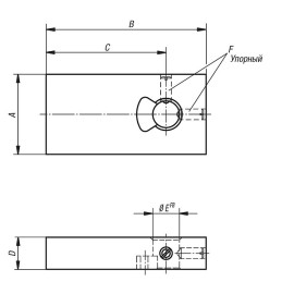 K0912 Заготовки скоб для регулируемых поворотных прижимов