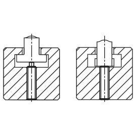 K1372 Фиксаторы пружинные с плоским упором, сталь
