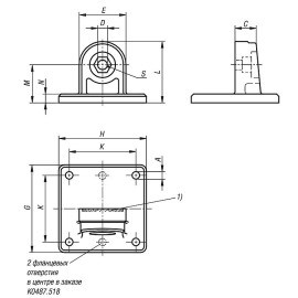 K0487 Элементы опорных шарнирных зажимов из алюминия, внутренние зубцы
