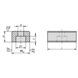K0864 Сухари для пазов плоские