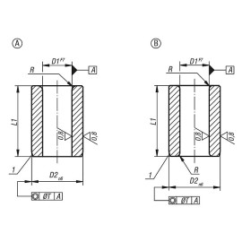 K1021 Втулки кондукторные цилиндрические DIN 179