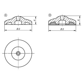 K0428 Основания подвижных опор ECO, 5°