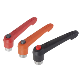 K0270 Рычаги зажимные NOVOgrip из пластика и нерж. стали с кнопкой, ВР