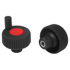 K0262 Маховики NOVO grip из пластика с насечкой и ручкой