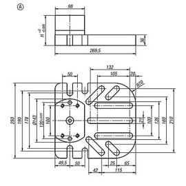 K0962 Плиты опорные для зажимных модулей UNI lock, 80 мм