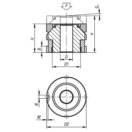 K0695 Опоры подводимые регулируемые низкие самоустанавливающиеся