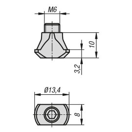 K1283 Соединители пазовые для выравнивания потенциала (тип I)