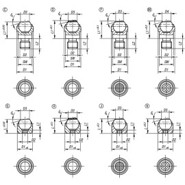 K0282 Упоры подвижные на 9°