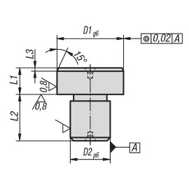 K0352 Пальцы центрирующие с цапфой шлифованные