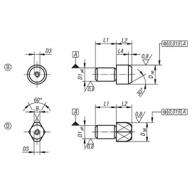 K0818 Пальцы установочные с цапфой