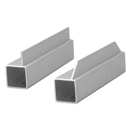 А252511 Трубы профильные алюминиевые квадратные 25X25 1,5 с полкой