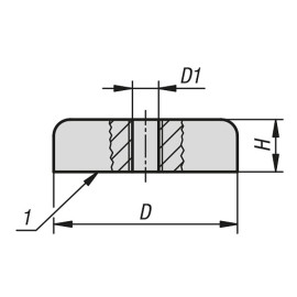 K1394 Магниты со сквозной резьбой ферритовые