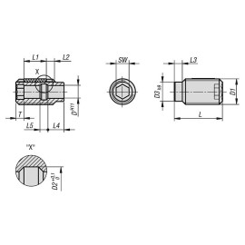 K0724 Втулки позиционирующие со стопором для шариковых пальцев