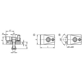 K1386 Зажимы регулируемые для Т-пазов