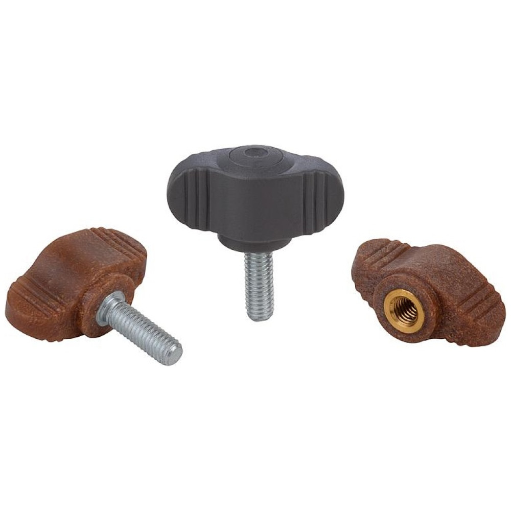 K0274 Ручки барашки NATURE grip маленькие