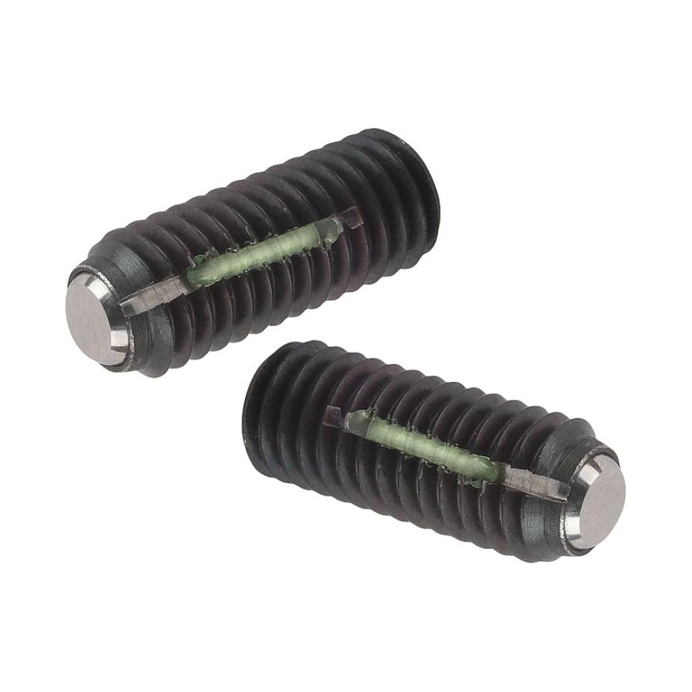 K0666 Упоры подвижные на 9° резьбовые с лыской и стопором