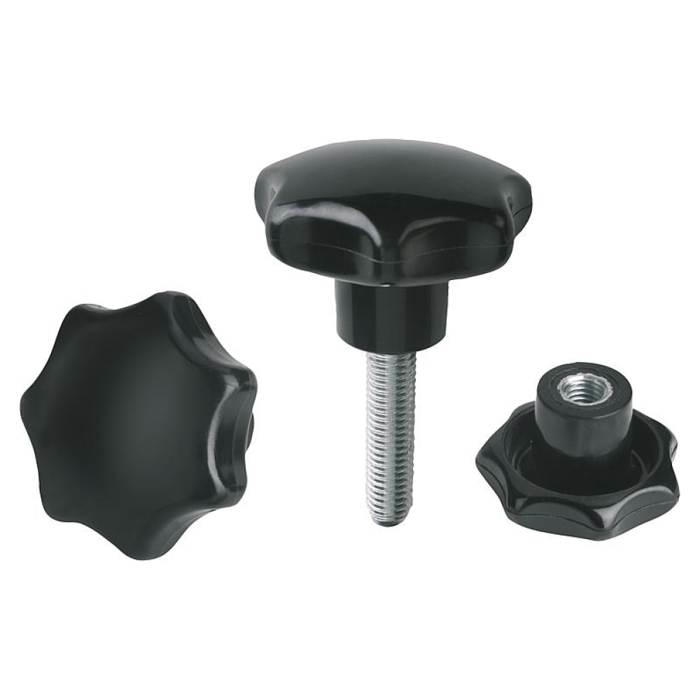 K1016 Ручки DIN 6336 из пластика и нержавеющей стали