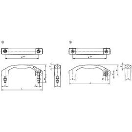 K1060 Ручки бугельные усиленные из пластика
