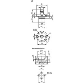 K1219 Цилиндры зажимные Ball lock пневматические