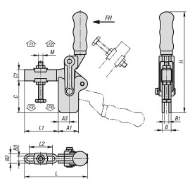 K1245 Прижимы механические усиленные