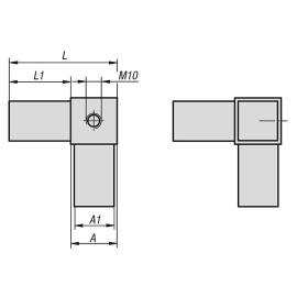 K0623 Соединители штекерные для трех труб угловые с резьбой