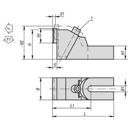 K0891 Зажимы силовые с подвижным кулачком
