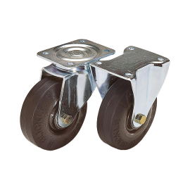 K1763 Ролики усиленные, стальные диски и резиновые шины