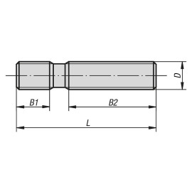 K0697 Шпильки установочные DIN 6379 из углеродистой стали