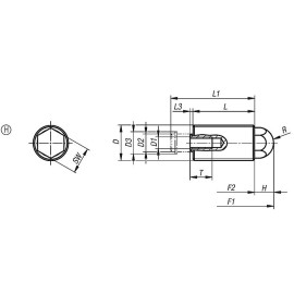 K0977 Упоры пружинные с защитой от проворачивания