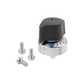 K1834 Штифты стопорные с фланцем и ручкой-барашком конические