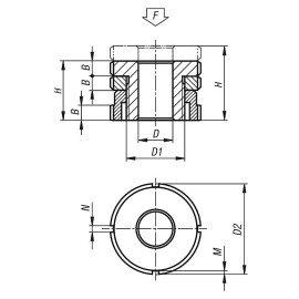 K0097 Опоры подводимые регулируемые с контргайкой низкие