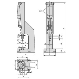 K1551 Пресс-зажимы пневматические плунжерные