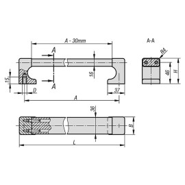 K0228 Ручки трубчатые из алюминия