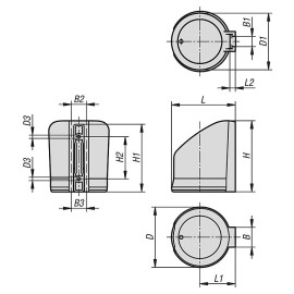 K1632 Держатели для чашек антистатические
