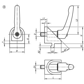 K1049 Элементы для подвижного соединения профилей (тип I)