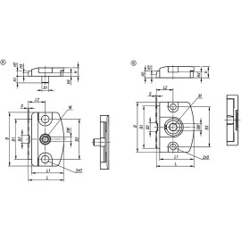 K1696 Зажимы плоские эксцентриковые