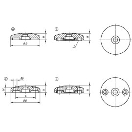 K0425 Основания подвижных опор, 4°