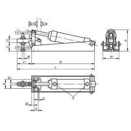 K0089 Прижимы пневматические горизонтальные из стали