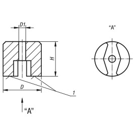 K0559 Магниты с разделенной поверхностью сцепления, альнико