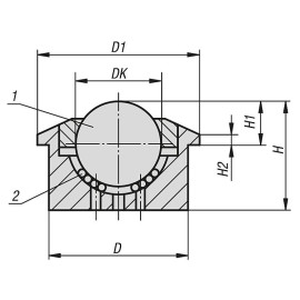 K1325 Ролики шаровые усиленные самоочищающиеся