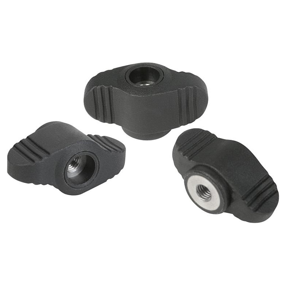 K0658 Ручки барашки NOVO grip со сквозной резьбой маленькие