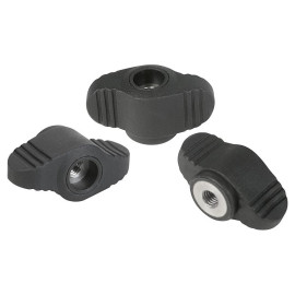 K0658 Ручки барашки NOVO grip со сквозной резьбой маленькие