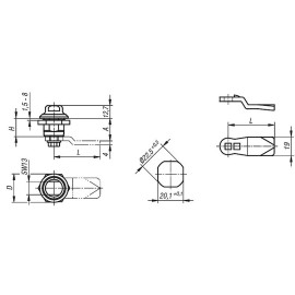 K1353 (K1340) Замки поворотные Hygienic DESIGN